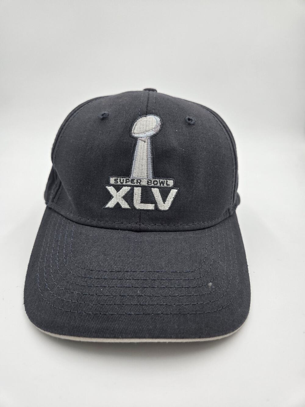 NFL Super Bowl XLV Strapback Hat Black Adjustable Football Cap